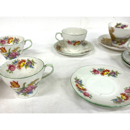 74 - Selection of vintage Shelley pottery to include part tea service