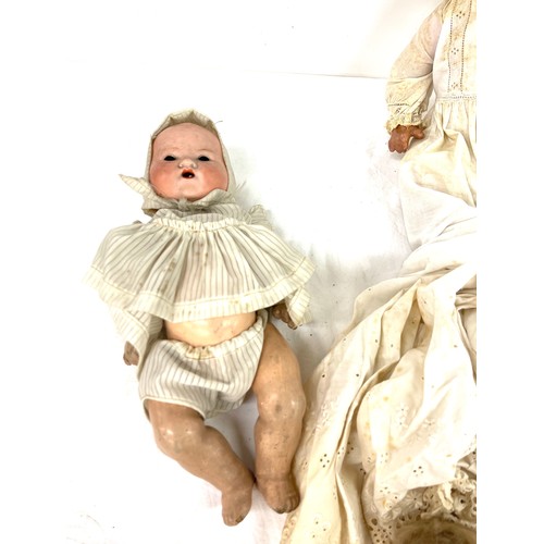 100 - Antique porcelain dolls, (2 x Armand Marseille)