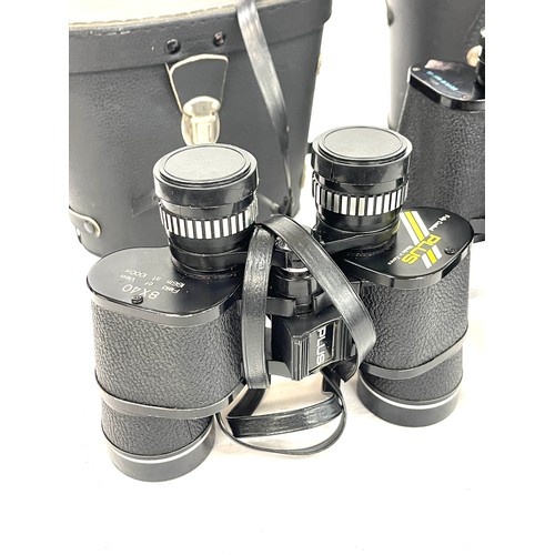 103 - 2 Pairs cased binoculars, includes Plus 8 x 40, Prinz 10 x 50