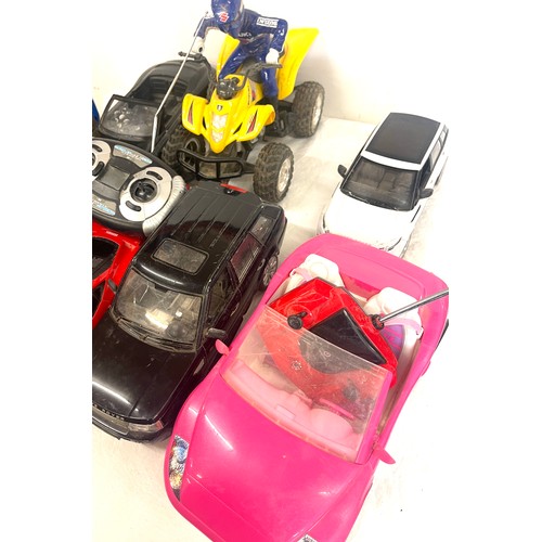 238 - Selection childrens remote controlled cars, untested, some remotes