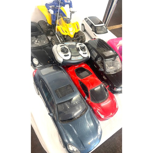 238 - Selection childrens remote controlled cars, untested, some remotes