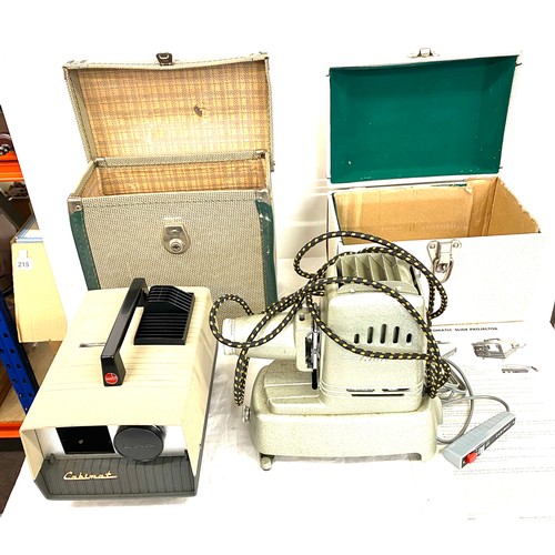 88 - Cased Cabinet automatic slide projector and vintage  Aldis projector