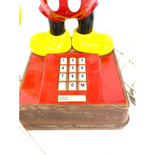 92 - Vintage Mickey Mouse telephone measures approx 16