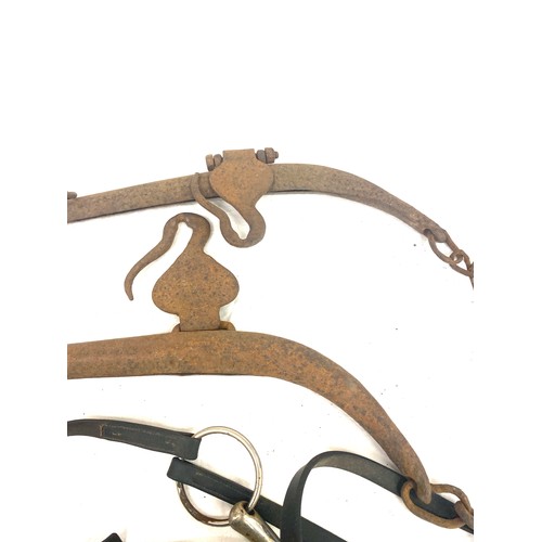 295 - Selection of horse hames and reins