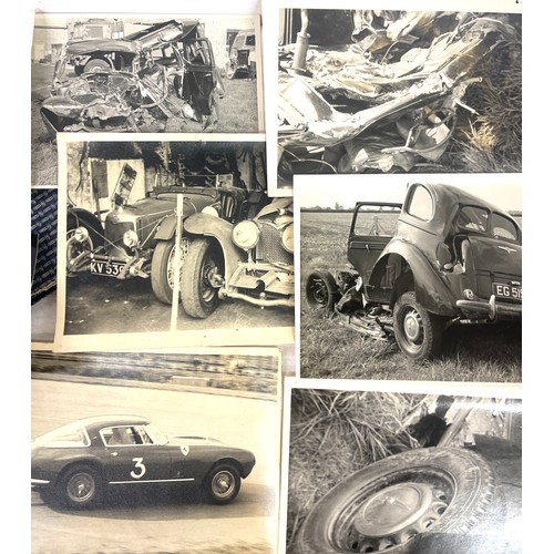 124 - Vintage photograph album of old cars etc