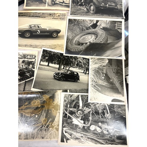 124 - Vintage photograph album of old cars etc