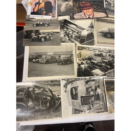 124 - Vintage photograph album of old cars etc