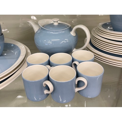 418 - Large selection of Wedgwood Summer sky part tea and coffee service