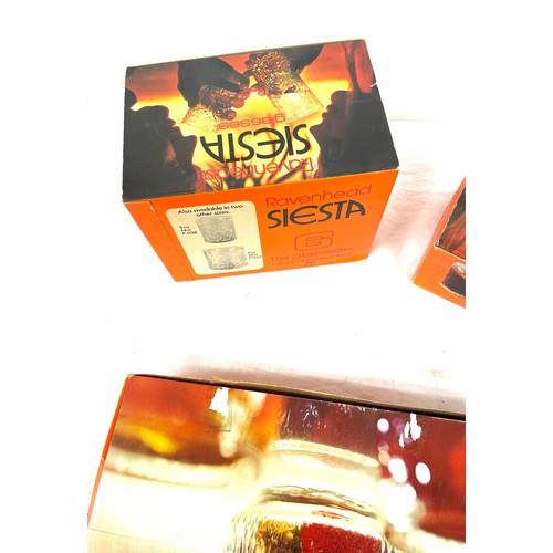 120 - Selection of boxed Siesta glasses