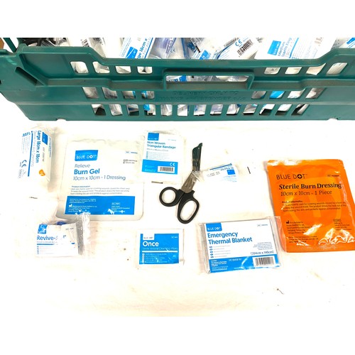 403 - Selection of blue dot first aid dressings etc