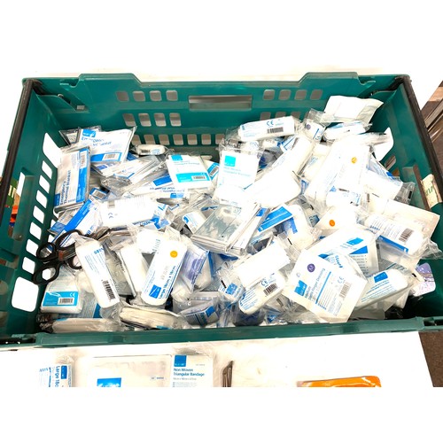 403 - Selection of blue dot first aid dressings etc