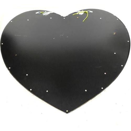 85 - Heart shaped resin wall hanging mirror 26