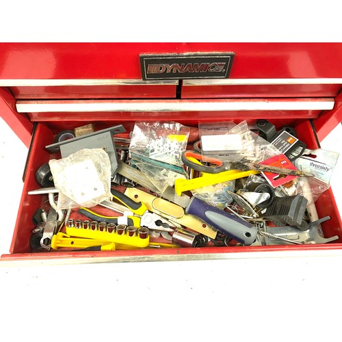 358 - Large metal dynamic tool box with contents