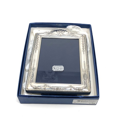 68 - Boxed silver picture frame 16.5cm by 11.5cm