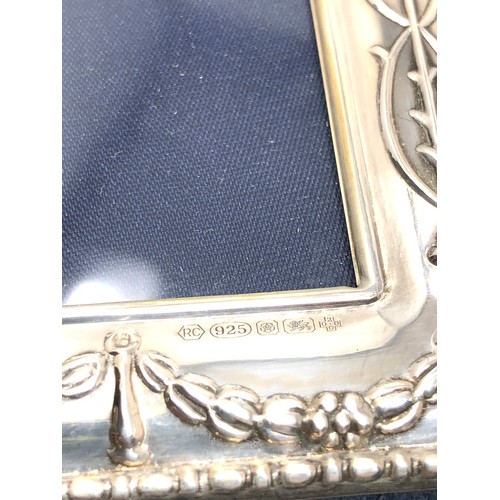 68 - Boxed silver picture frame 16.5cm by 11.5cm