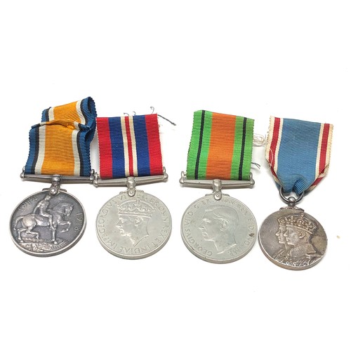 427 - ww1 & ww2 medals ww1 medal to 9037 pte e phillimore hampshire reg