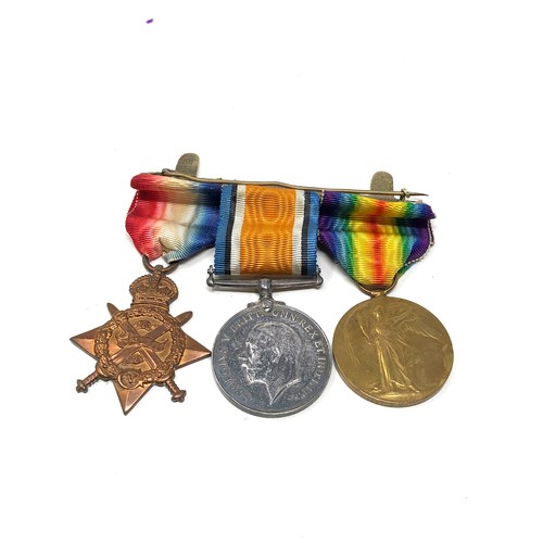 428 - ww1 mons star trio medals to 2.lieutenant a.v.holdridge star 66833 bmbr a.v.holdridge r.f.a