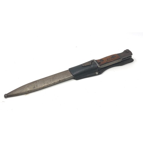 430 - ww2 german  K98 durkopp bayonet with leather frog