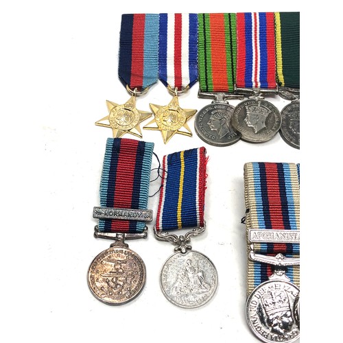 420 - Selection of military miniature medals