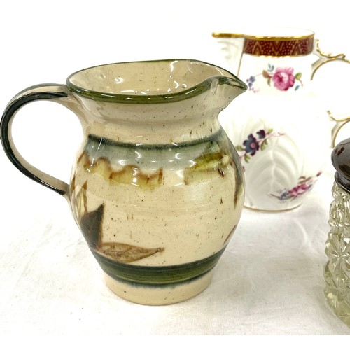 17 - Selection of miscellaneous includes silver topped jar etc