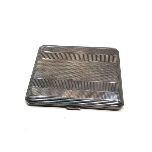 78 - Silver cigarette case weight 116g