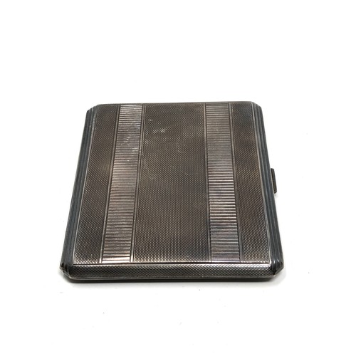 78 - Silver cigarette case weight 116g