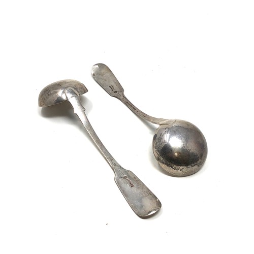 69 - 2 antique scottish silver ladles 153g