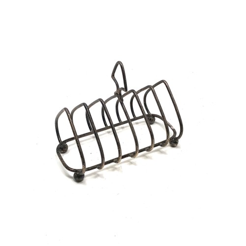 73 - Silver toast rack Birmingham silver hallmarks weight 96g