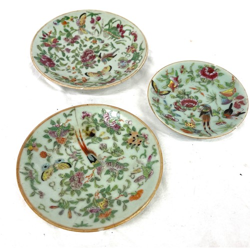 91 - Chinese Cantonese famille rose plates, a/f