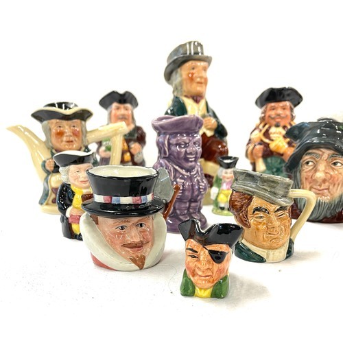 152 - Selection of character jugs, includes Royal Doulton, Sadler etc