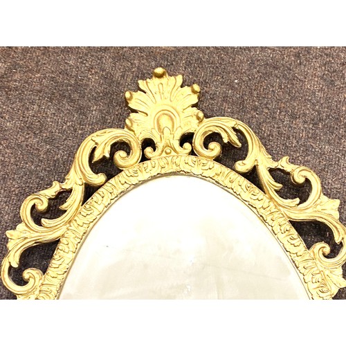 54 - 2 Vintage gilt framed mirrors measures approx 33