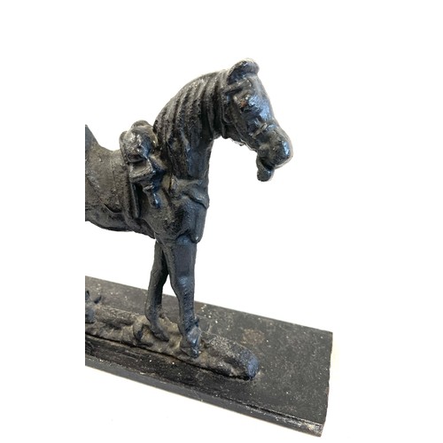 50 - Cast iron horse doorstep