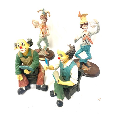 55 - Selection of 4 Clown figures includes 