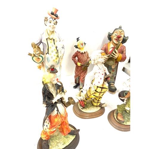 49 - Selection of assorted clown figures includes Leonardo etc