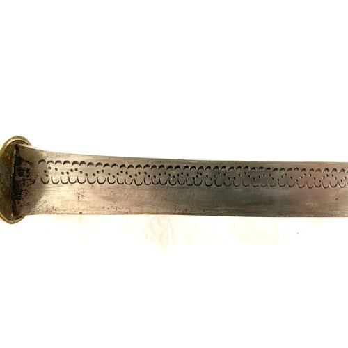 400 - Burmese dha sword length 34.5ins