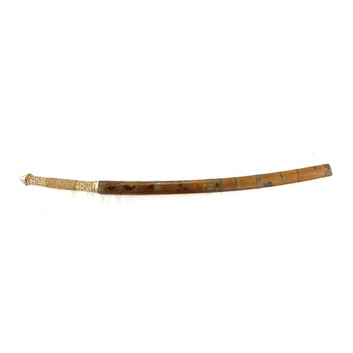 400 - Burmese dha sword length 34.5ins