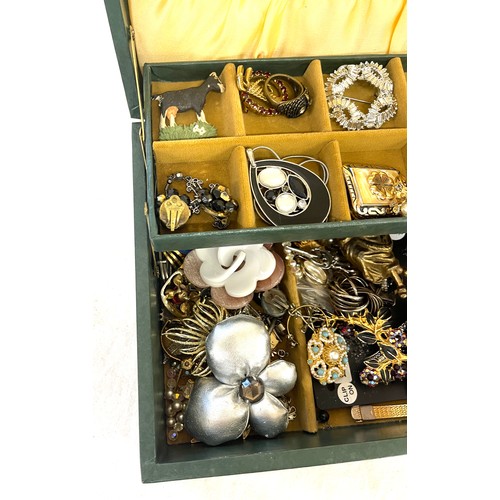 549 - Jewellery box and a selection of costume jewellery