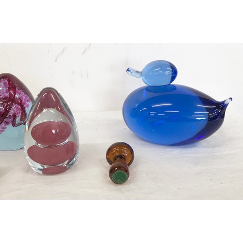 76 - Selection of glass paper weights