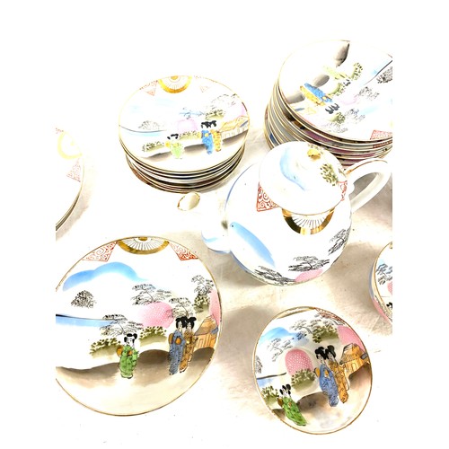 90 - Japanese Noritake tea set to include 6 cups etc