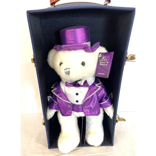 96 - Cased bear - Celebrate the Millennium keepsake limited edition , Master toy designer Lee Capozzi