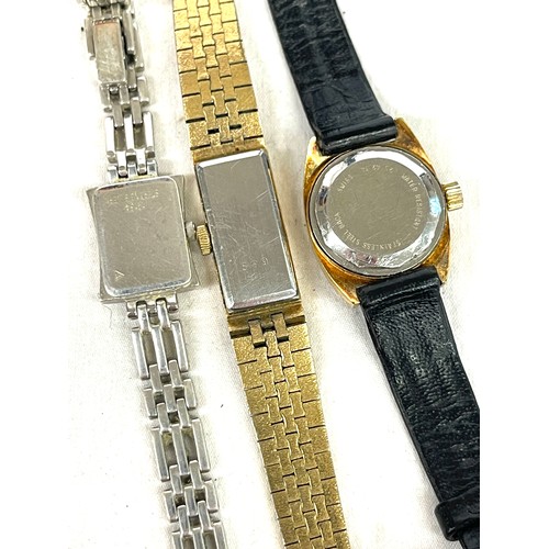 531 - Selection 3 ladies wristwatches to include 2 Rotary (1 hallmarked silver watch), all untested