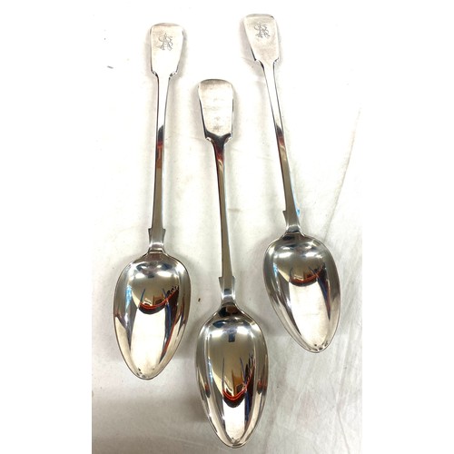 521 - 3 Large silver plated serving / ladles