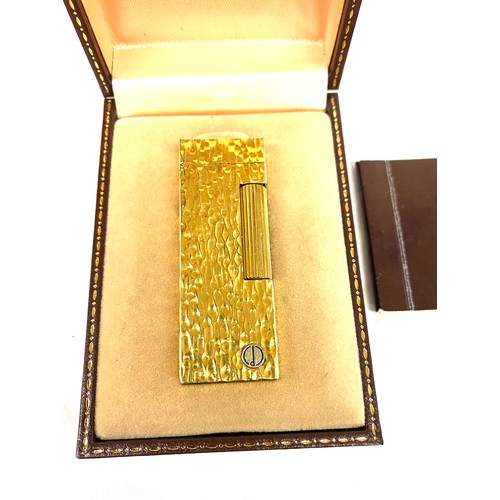 546 - Boxed vintage Dunhill lighter, untested with paper work