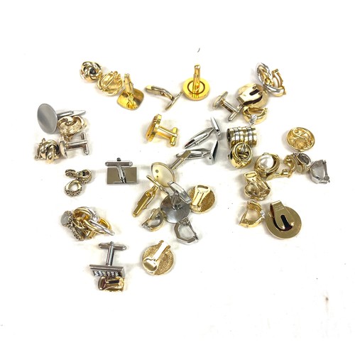 554 - Selection of ladies earrings and gents cuff links, to include Monet etc