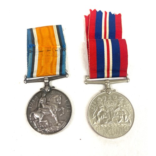 530 - WW1 medal SE-12751 A.SUT.C.HOWES A.V.D, 1939 Defence medal with ribbon,