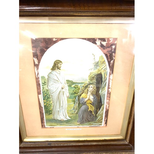 175 - 2 Vintage religious framed prints largest frame measures approx 32