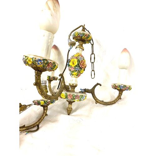 187 - 2 Vintage porcelain ceiling lights