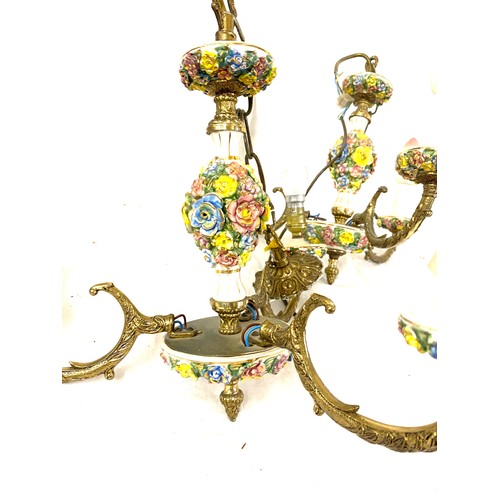 187 - 2 Vintage porcelain ceiling lights