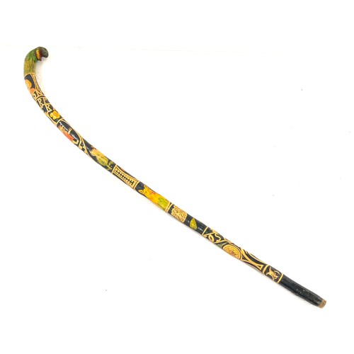 126 - Folk art walking stick