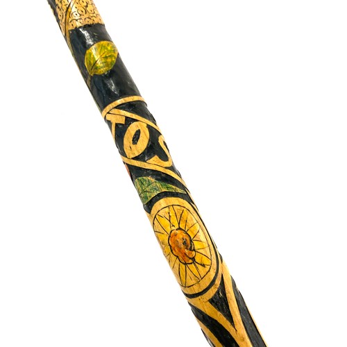 126 - Folk art walking stick